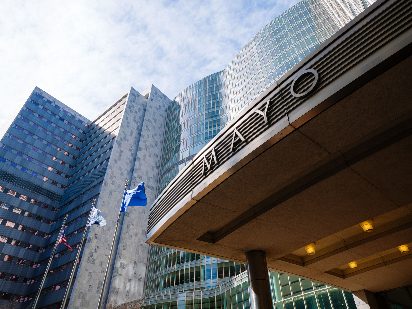 A view of the Mayo Clinic Buildings